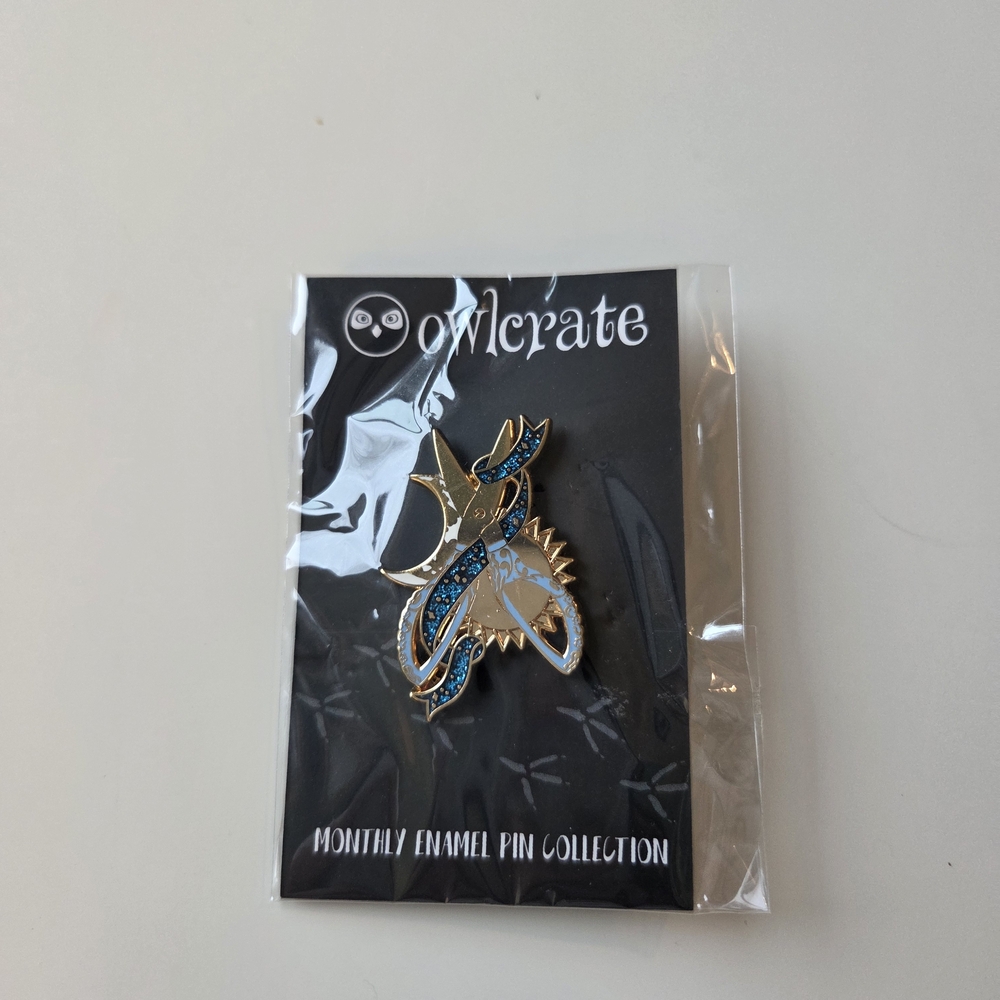 Owlcrate / Dust And Pages - July 2019 Book Pin- Tournament & Trials